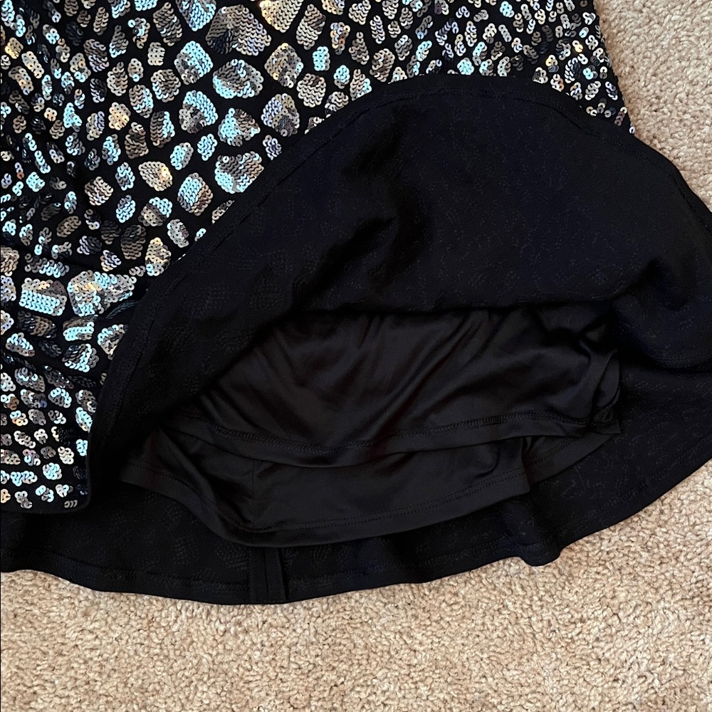 NWT Express Sequin Cut Out Fit & Flare Dress - Picture 4 of 9